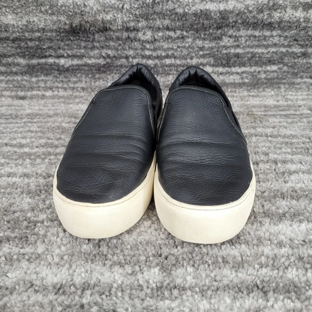 UGG‎ Jass Black Leather Slip On Platform Sneakers 1105712 Womens 7